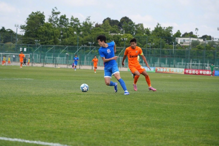 申花U20兩翼齊飛2-0云南玉昆，黃毅豪張煜建功