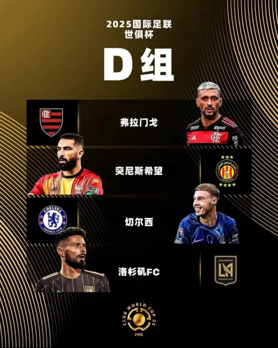 2025世俱杯D組：切爾西頭號熱門，洛杉磯FC頂替萊昂進死亡之組